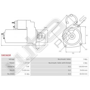 Startmotor gereviseerd