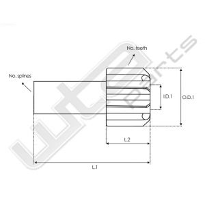 Tandwiel 13T CW