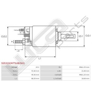 Startrelais Mitsubishi origineel