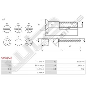 Bout M5x0.8 11.8 PH2