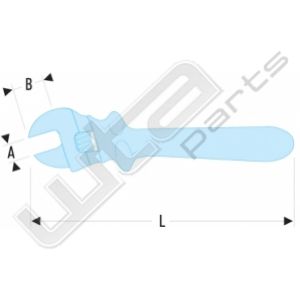 Facom verstelbare moersleutel, geisoleerd34 md tot 1000 volt 34mm