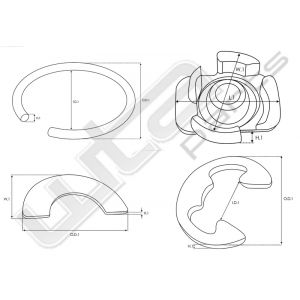 Blokkeer ring 7,60x19,30x1,50mm