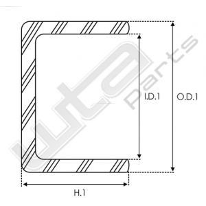 Afdichtkap 12,00x17,00/15,00x3,00mm