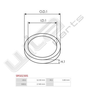 O-ring 12.3x17.8x3