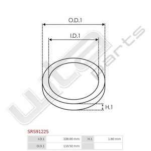 O-ring 108x110.5x1.8