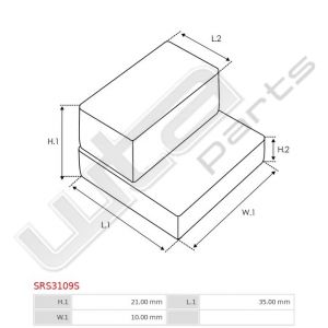 Rubber afdichting 21x10x35
