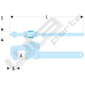 Facom sls stillson pipe wrench 10