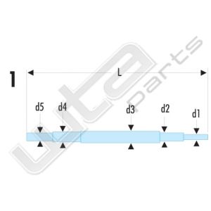 Facom 160a wringstaven voor sleutels 91a, 92aen 9