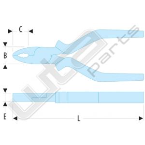 Facom combinatietang, bkleed 16cm