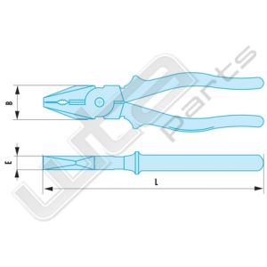 Facom combinatie tang 6150 vonkvrij