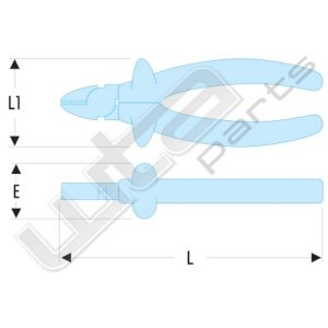 Facom zijkniptang harde draad, geisoleerdd tot 1000 volt