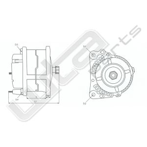 Dynamo 24V 90A