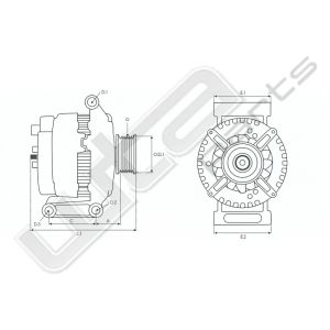 Dynamo Valeo gereviseerd 12V 90A