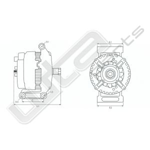 Dynamo 12V 115A