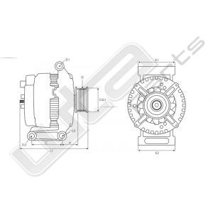 Dynamo origineel Denso 12V