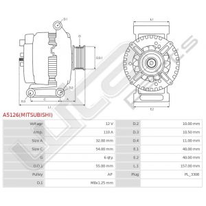 Dynamo Mitsubishi origineel