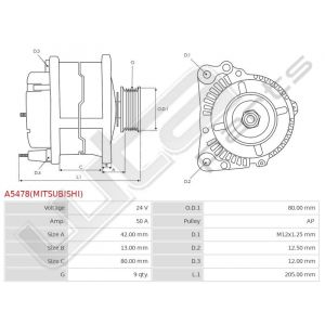 Dynamo Mitsubishi origineel