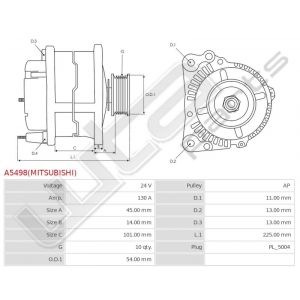 Dynamo Mitsubishi origineel