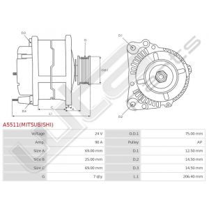 Dynamo Mitsubishi origineel