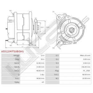 Dynamo Mitsubishi origineel