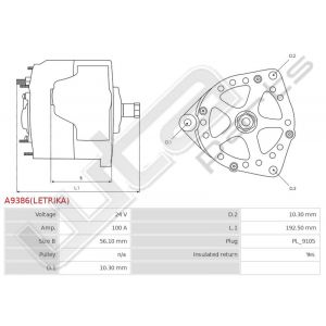 Dynamo Lektrika origineel 24V 100A NML