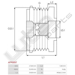 Vrijloop pulley