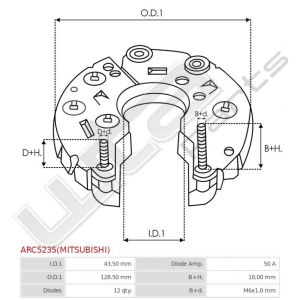 Gelijkrichter origineel Mitsubishi