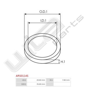 Keering 20x35x7