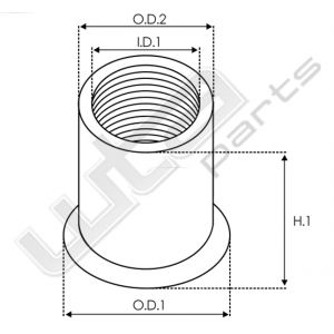 Draadbus M8x1,25 lengte 20mm