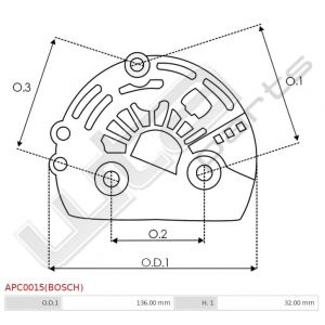 Plastic kap Bosch origineel