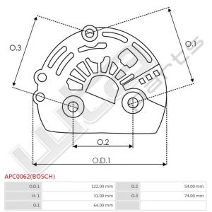 Plastic kap Bosch origineel