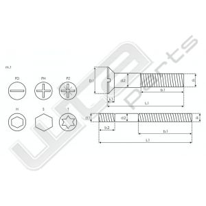 Bout M5x0.8x41