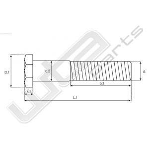 Bout M10x1.0 25mm