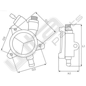 Vacuum pomp montageplaat