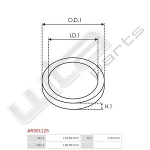 O-ring 134x138x1.5