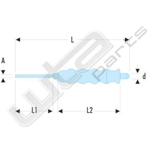 Facom beklede drevel diam.2mm