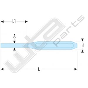 Facom lange doorslag 4mm