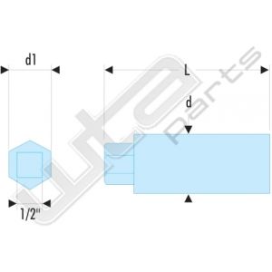 Facom tapeinddraaier met rol cap.10mm