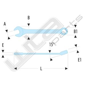 Facom korte ringsteeksleutels 12 kant 10 mm