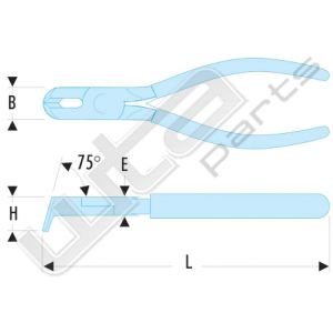 Facom kniptang voor pvc