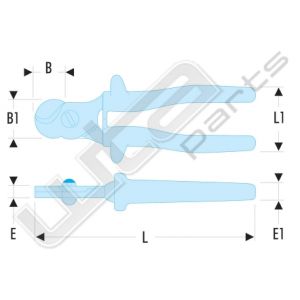 Facom draadkniptang koper/alu 1000v 14mmd tot 1000 volt 14mm