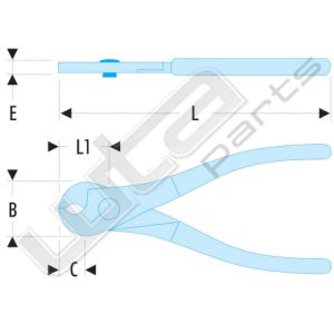 Facom kabelkniptang diam.30mm - cu-alu