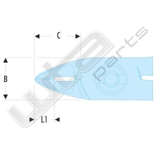Facom zijkniptang voor dip en cmscomponenten