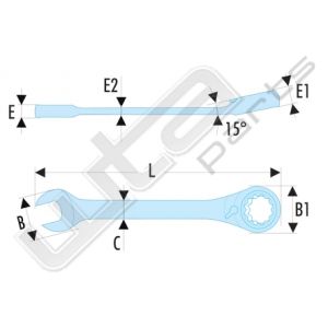 Facom ringsteekratelsleutel 10 mm