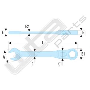 Facom scharnierende anti-slip steekringratels