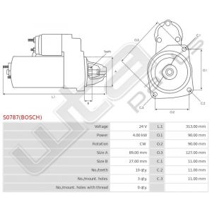 Startmotor Bosch OE
