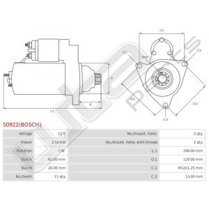 Startmotor Bosch OE