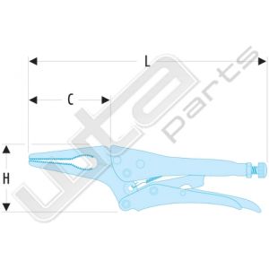 Facom 517 griptangen met lange bekken n inste