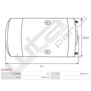 Gelijkstroom motor 12V