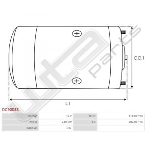 Gelijkstroom motor 12V